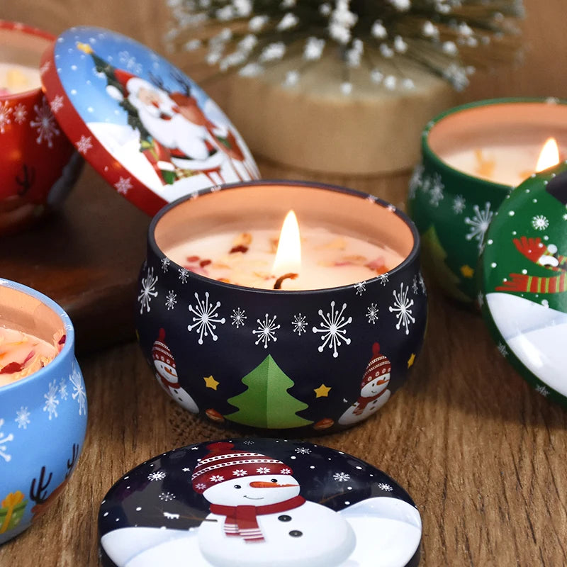 Christmas Aromatherapy Candle Jar.