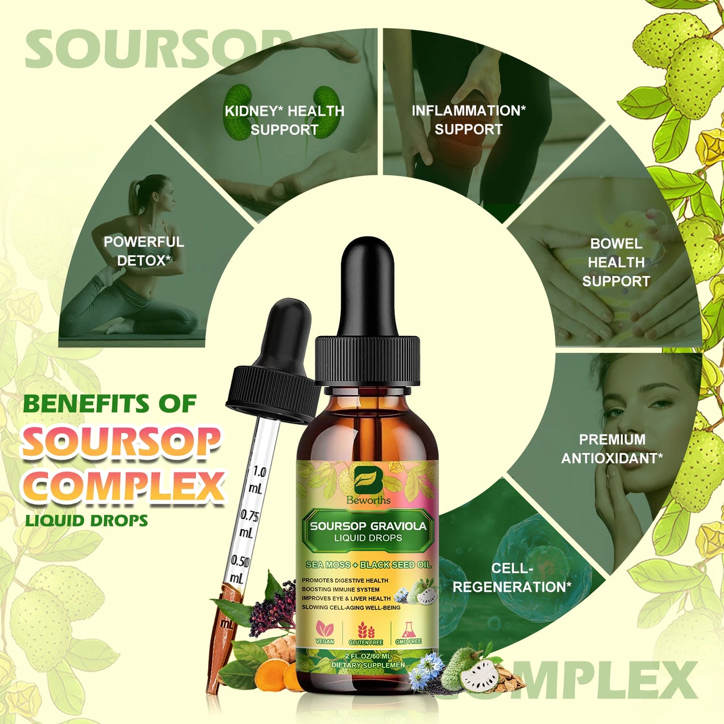 Soursop Graviola Extract Drops.