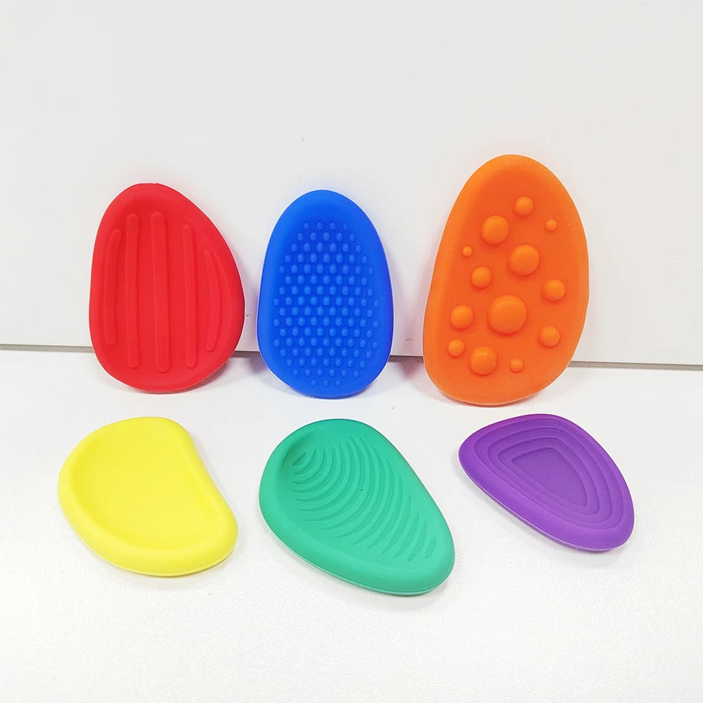 Fidget Toys Adults Sensory Silicone Stone Textured for Autism Kids