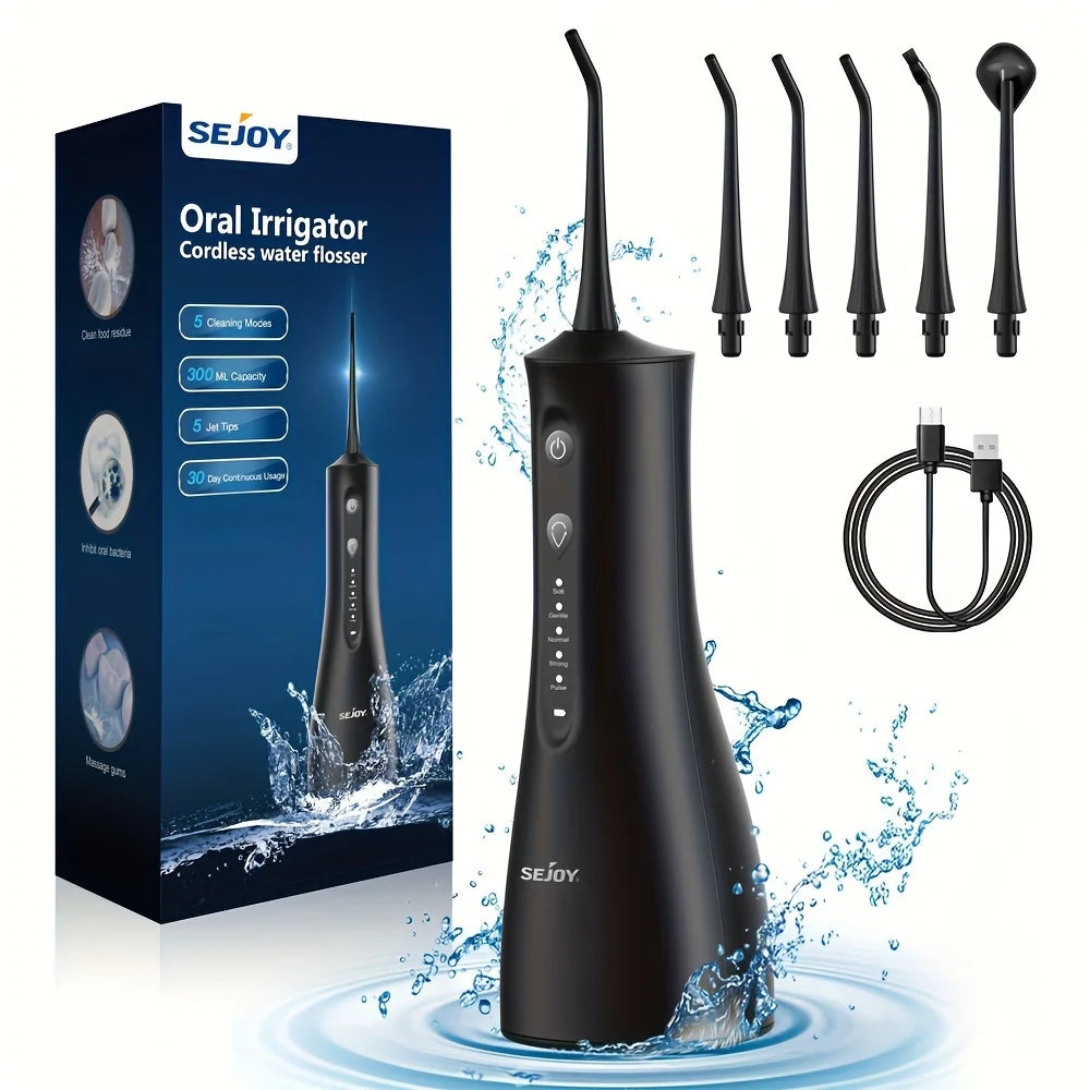 Sejoy Cordless Water Flosser for Teeth Cleaning