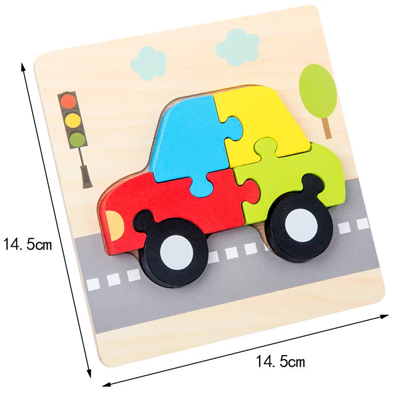 High Quality 3D Wooden Puzzle Early Learning
