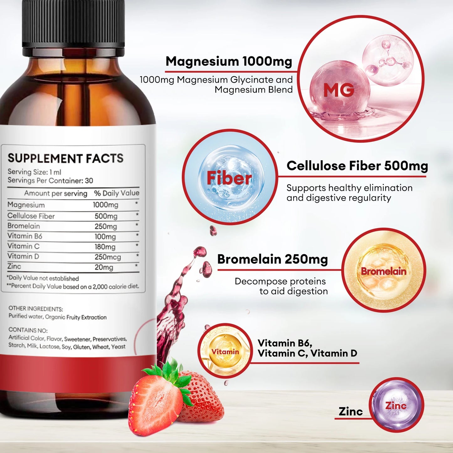 Magnesium Glycinate Liquid Drops.