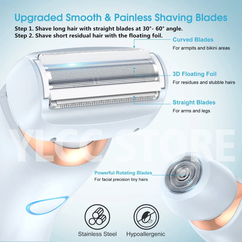 Electric Razors for Women 2 In 1 Bikini Trimmer.