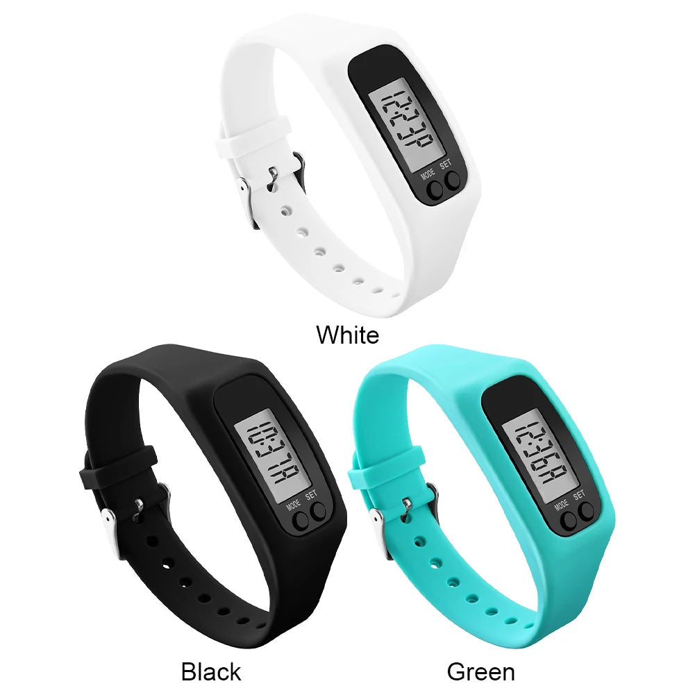 LED Pedometer Bracelet Wrist Calorie Counter