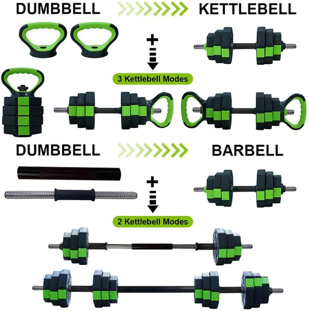 4 in 1 Adjustable Kettlebell Set for home gym.