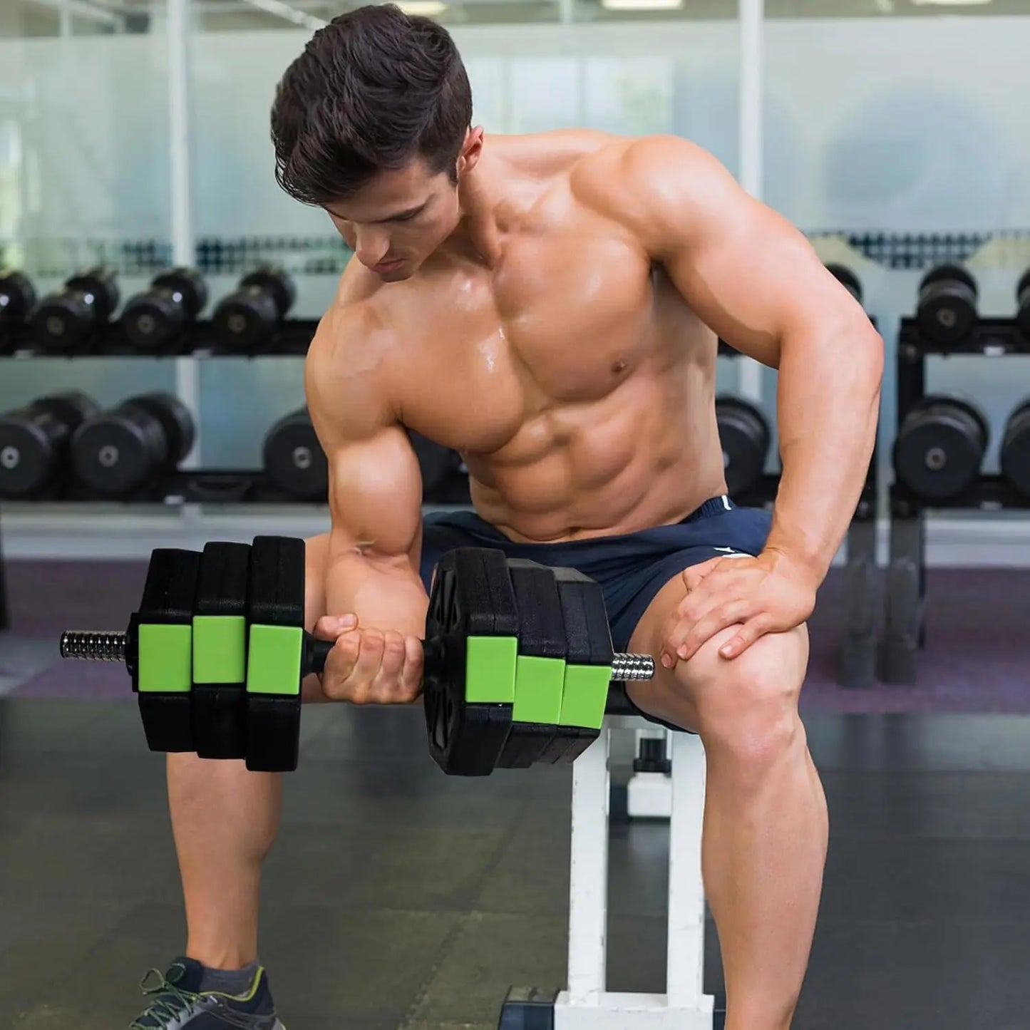 4 in 1 Adjustable Kettlebell Set for home gym.