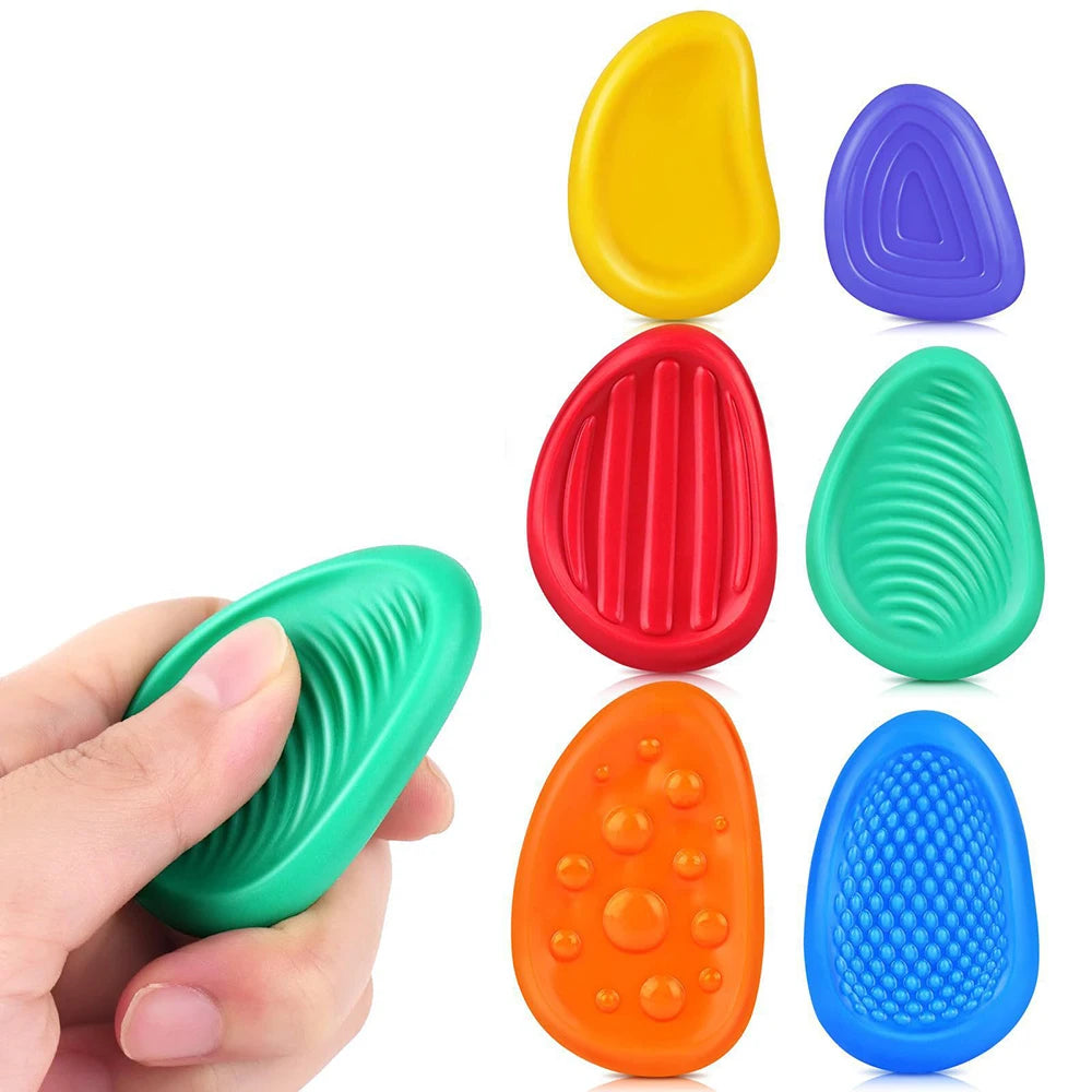 Fidget Toys Adults Sensory Silicone Stone Textured for Autism Kids