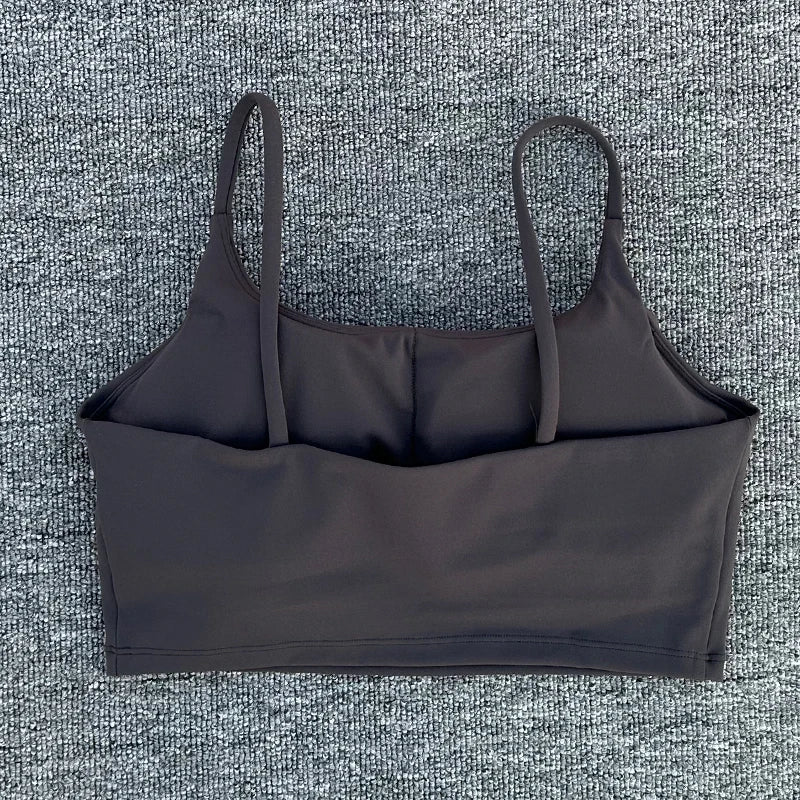 Women Breathable Sports Bra Absorb Sweat Shockproof Padded 