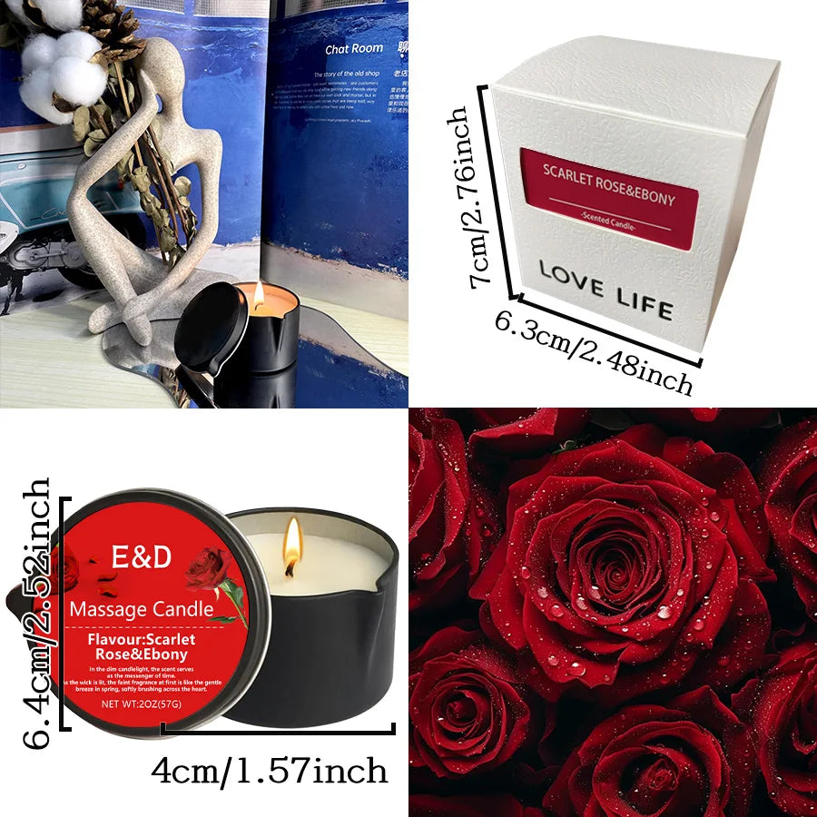 Massage Oil Candle, for Stress Relief.