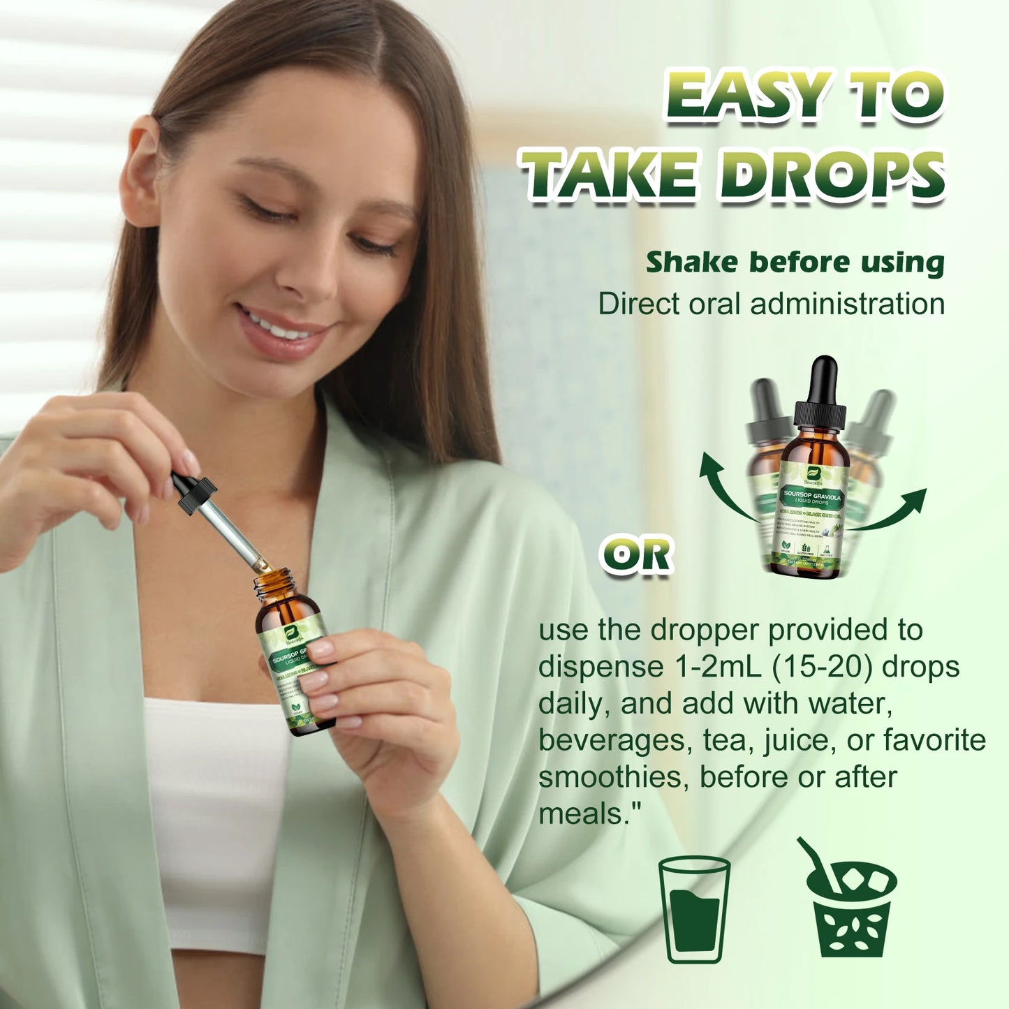 BEWORTHS Sea Moss & Soursop Extract Drops.