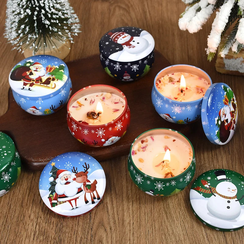 Christmas Aromatherapy Candle Jar.