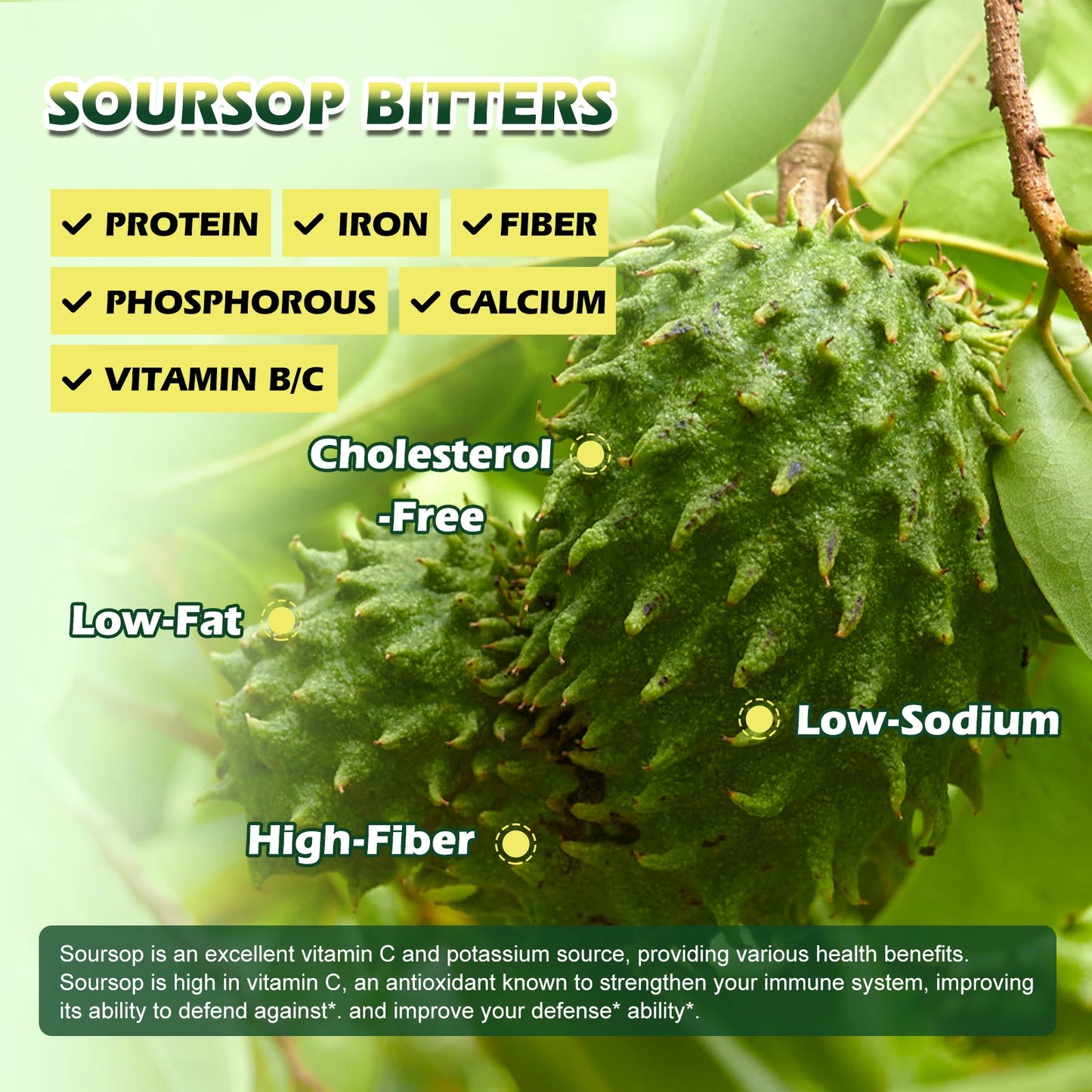 BEWORTHS Sea Moss & Soursop Extract Drops.