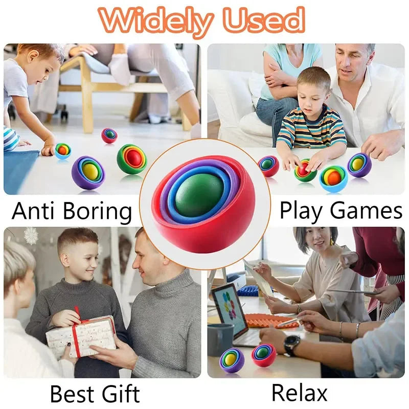 3D Rotation Ball Fidget Sensory Hand Fidget Spinner