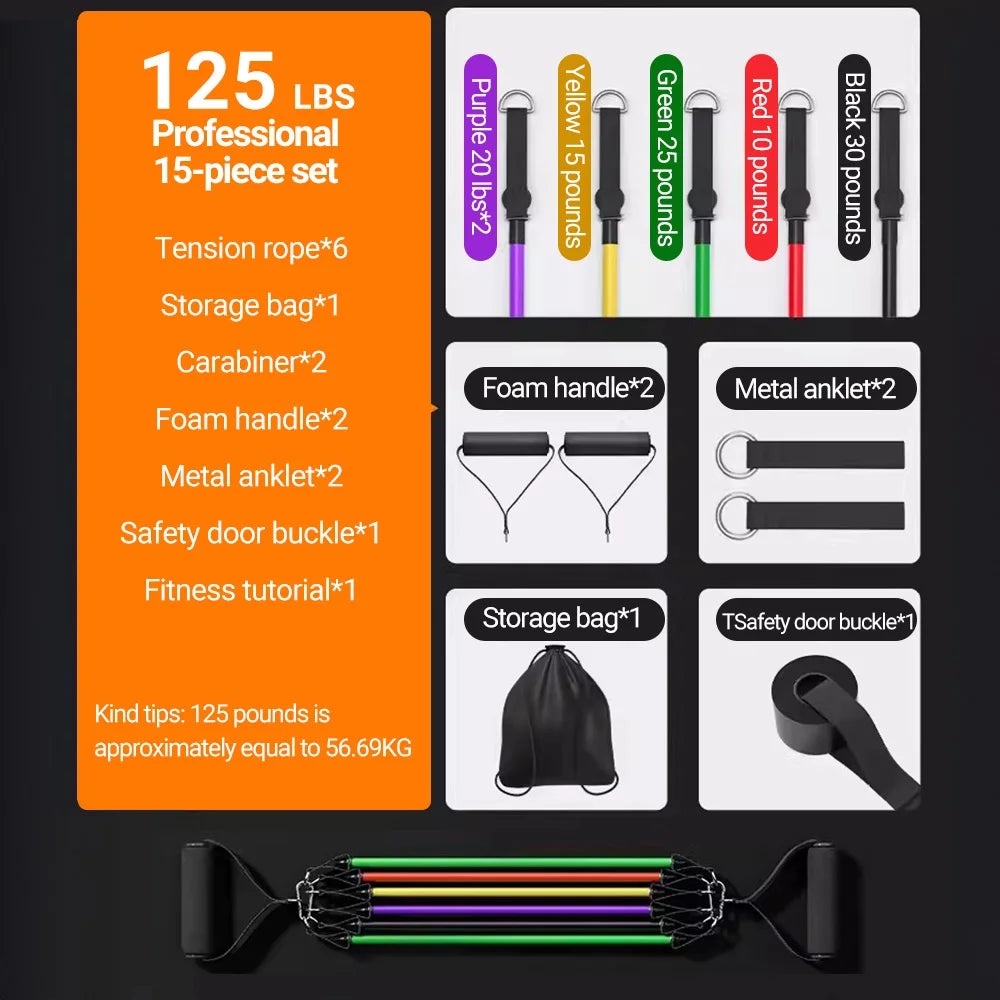Pull Rope Bodybuilding Resistance Bands