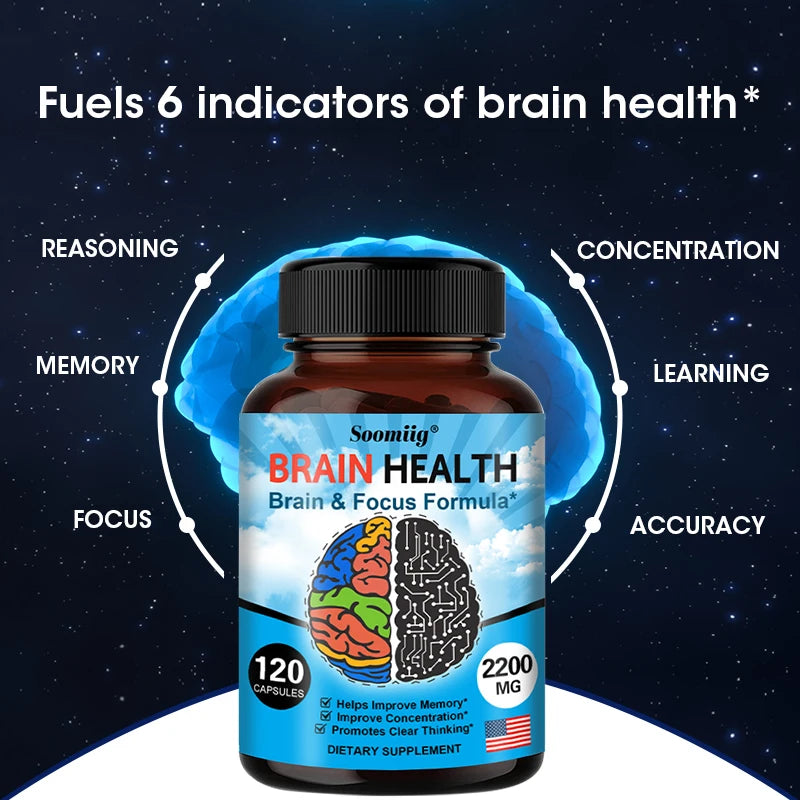 Brain Booster with Vitamin B6, B12 supplement to support memory,