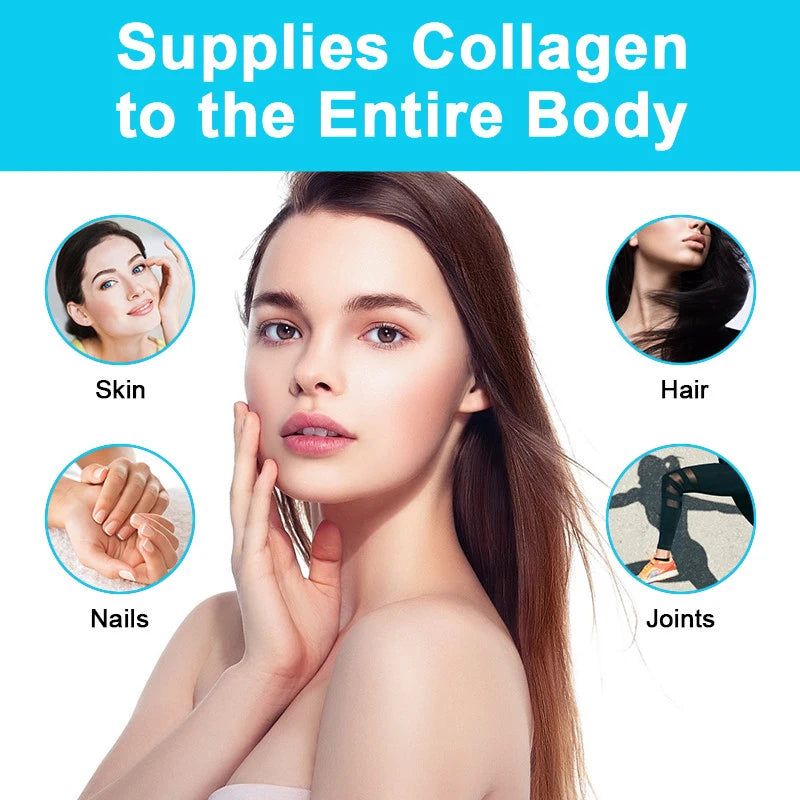 Multi-Collagen Capsules for Men and Women for Skin, Hair, Nails, Bones, Joints,