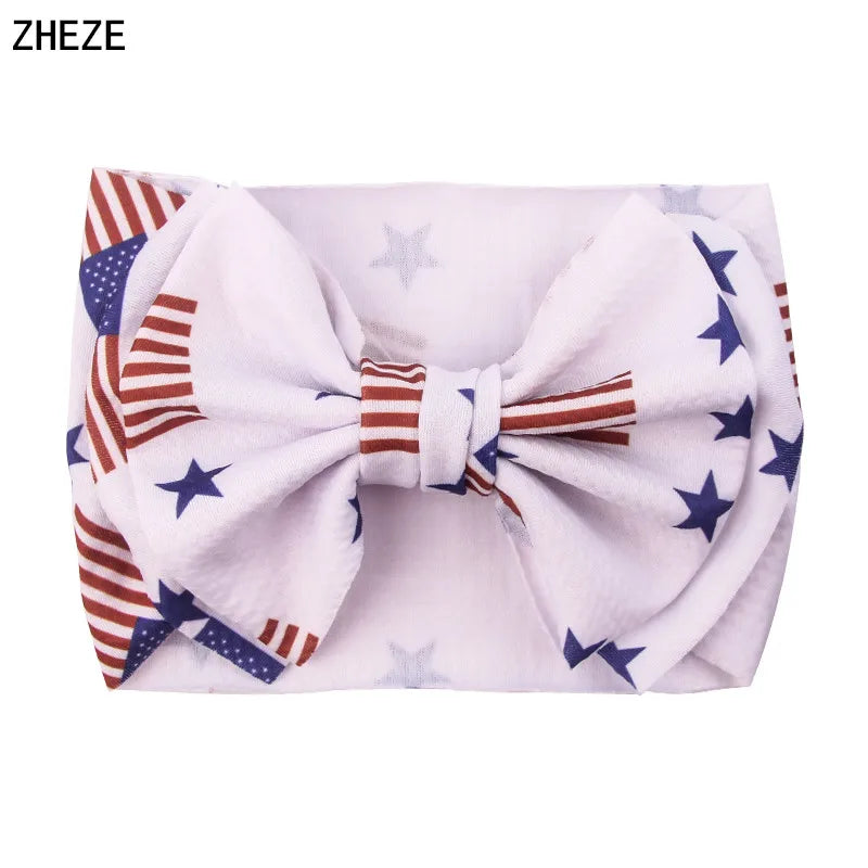 Big Double Layer Hair Bow Headband For Baby Girls