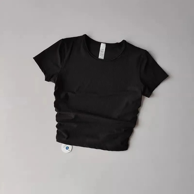 Women Seamless Yoga T-Shirt.