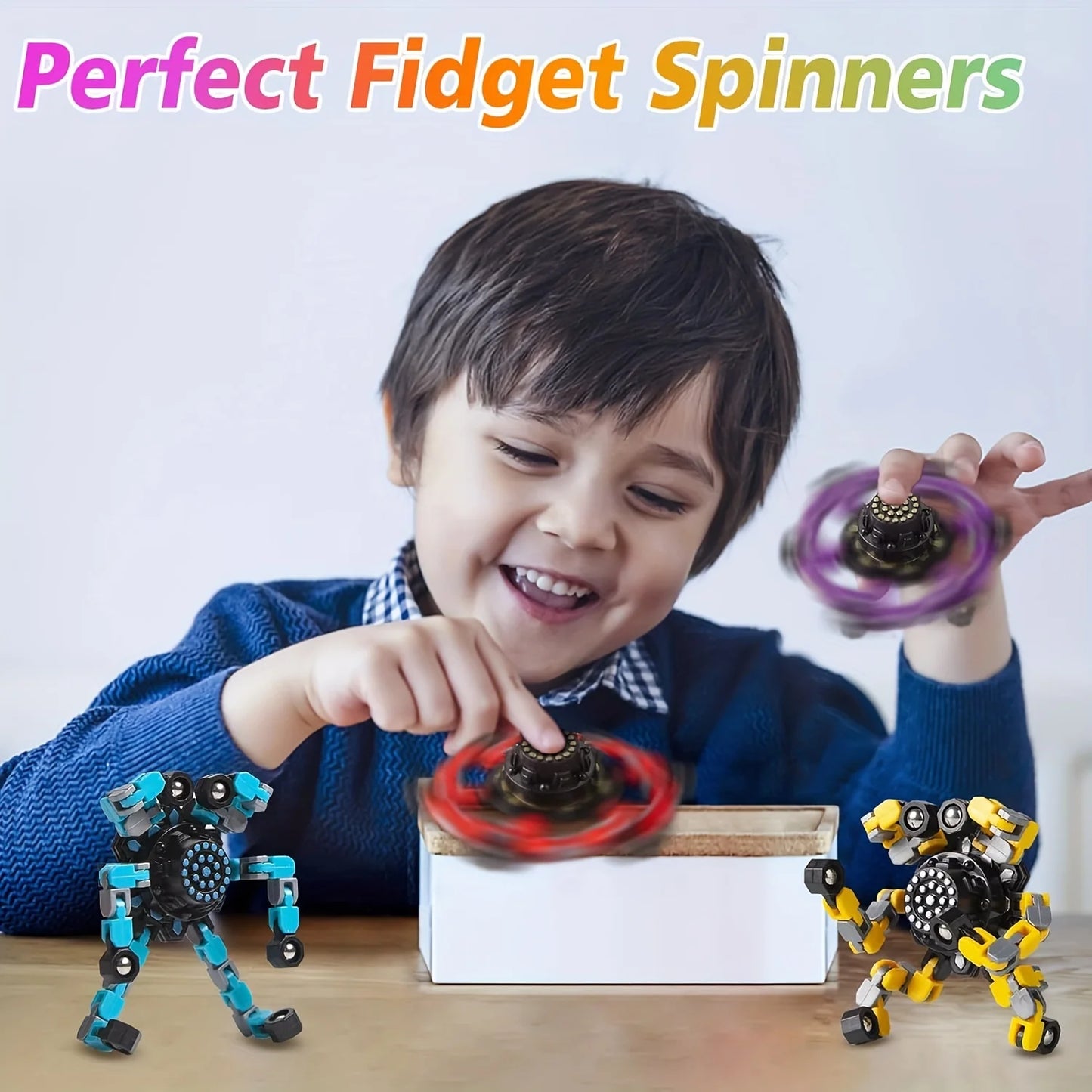 Transformable Fidget Spinners for Kids