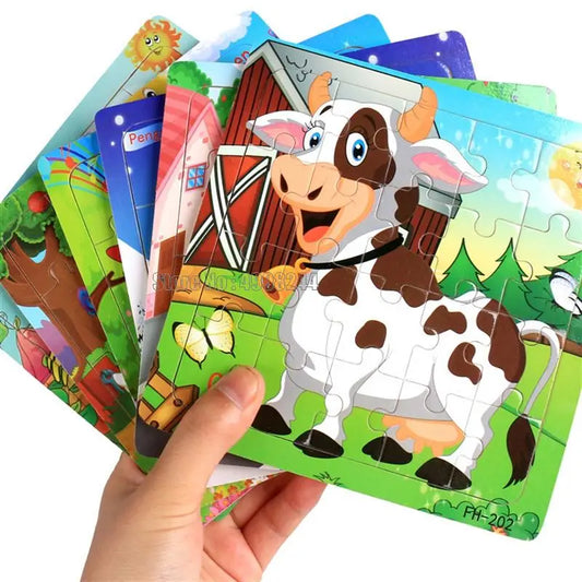 20pcs Wooden Educational Jigsaw Puzzle