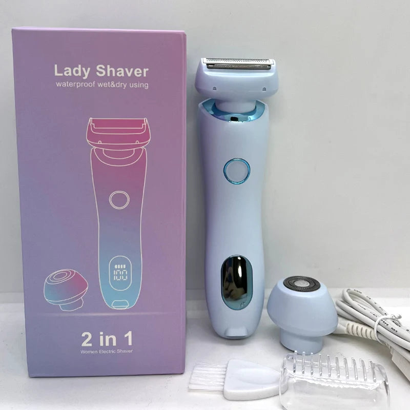 Electric Razors for Women 2 In 1 Bikini Trimmer.
