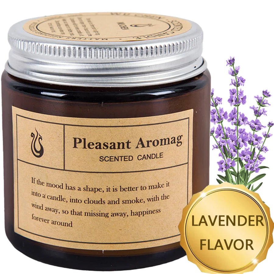 Lavender Scented decorative candle.