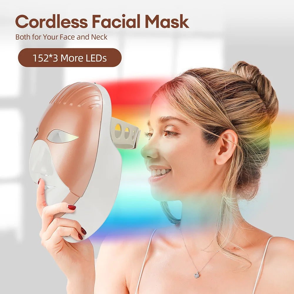 LED Face Neck Mask Skin Rejuvenation Repair