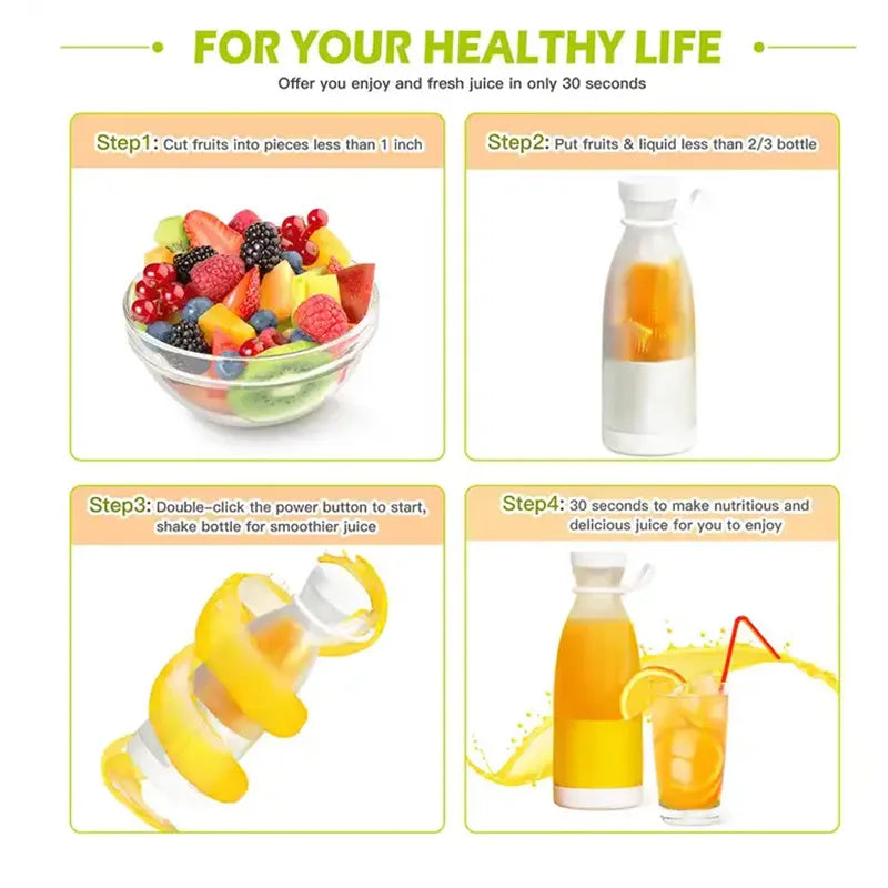 Portable electric juicer Cup Multifunctional fruit blender