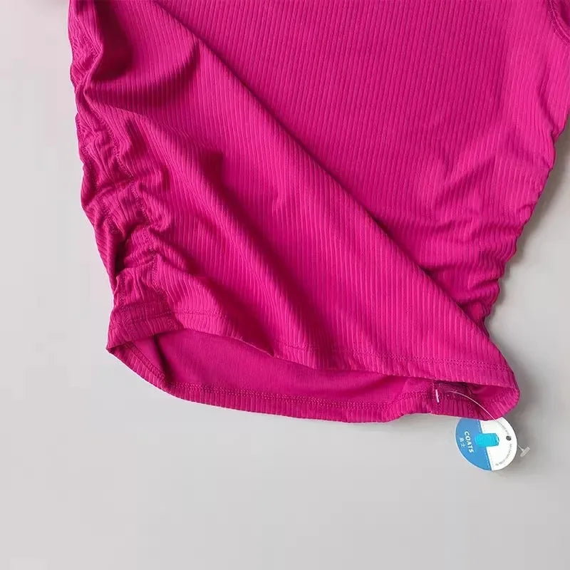 Women Seamless Yoga T-Shirt.