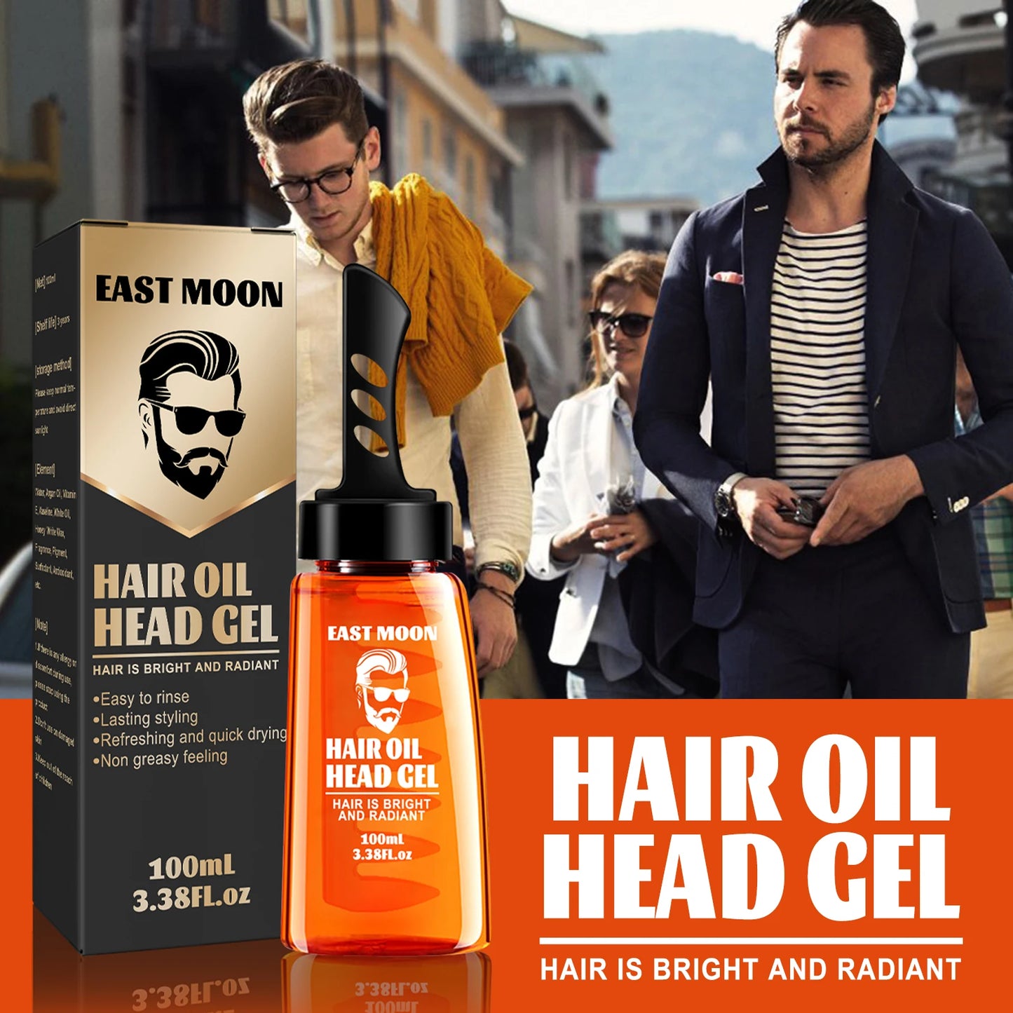 2 In 1 Long-lasting Moisturizing Oil Hair Wax For Men