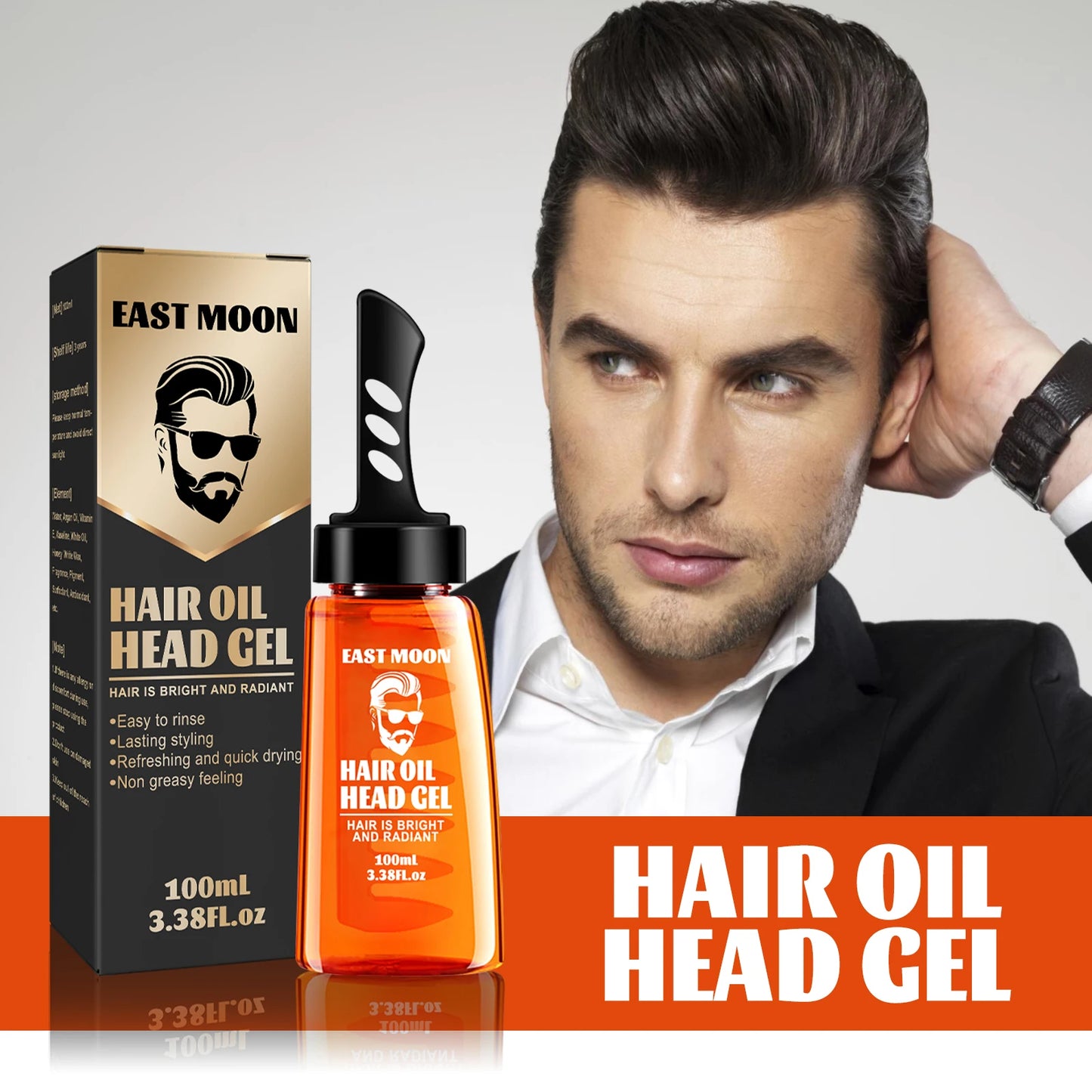2 In 1 Long-lasting Moisturizing Oil Hair Wax For Men