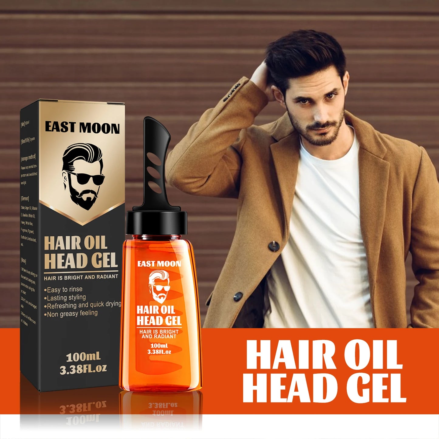 2 In 1 Long-lasting Moisturizing Oil Hair Wax For Men
