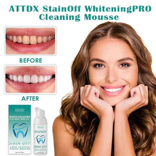 Teeth Whitening Mousse Brightening Yellow Teeth Stain Removal