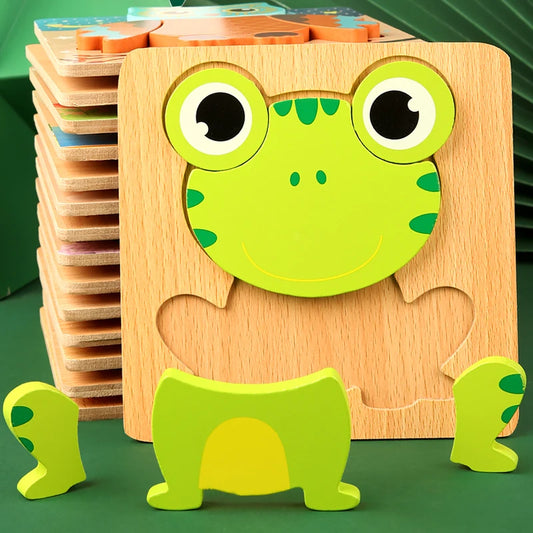 High Quality 3D Wooden Puzzle  Early Learning