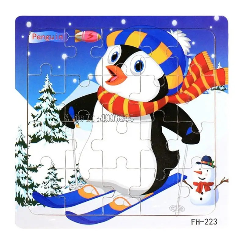 20pcs Wooden Educational Jigsaw Puzzle