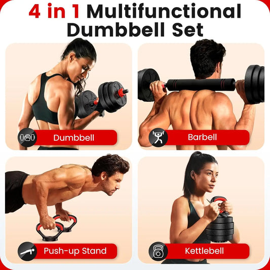 Adjustable Dumbbell Set, 20-90lbs.