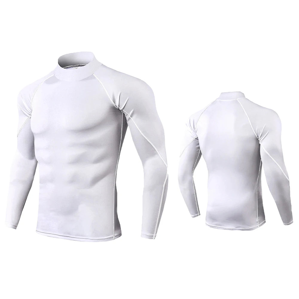 Men's Turtleneck Quick dry shirts.