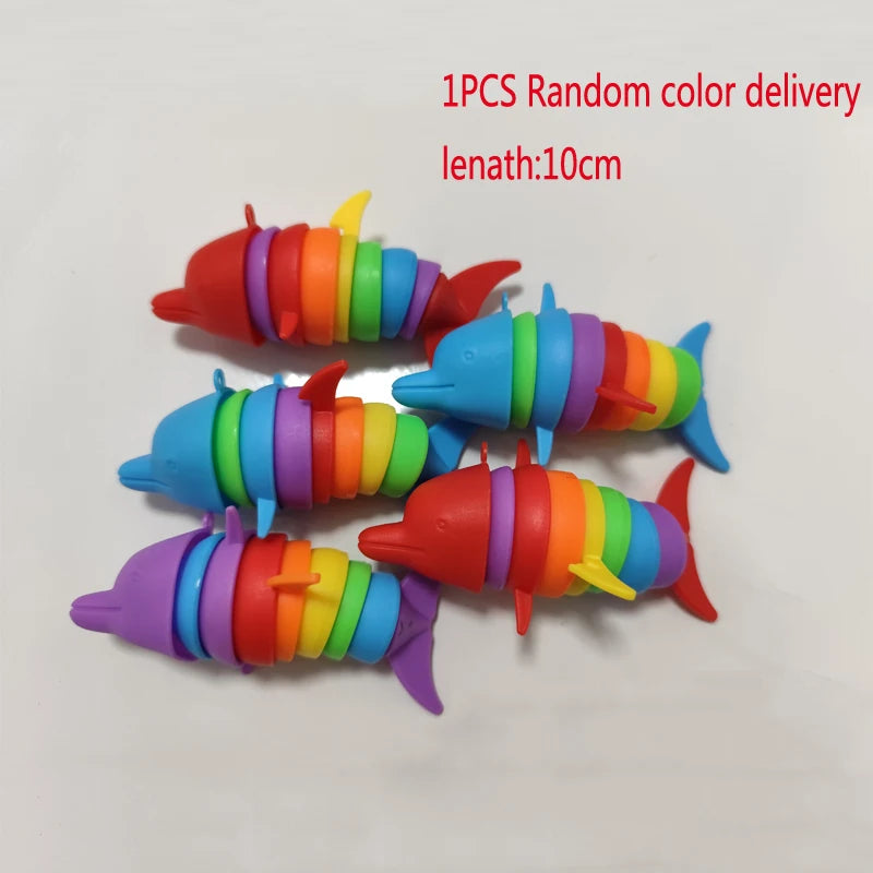 3D Slug Fidget Toy Colorful Slug Snail Toy