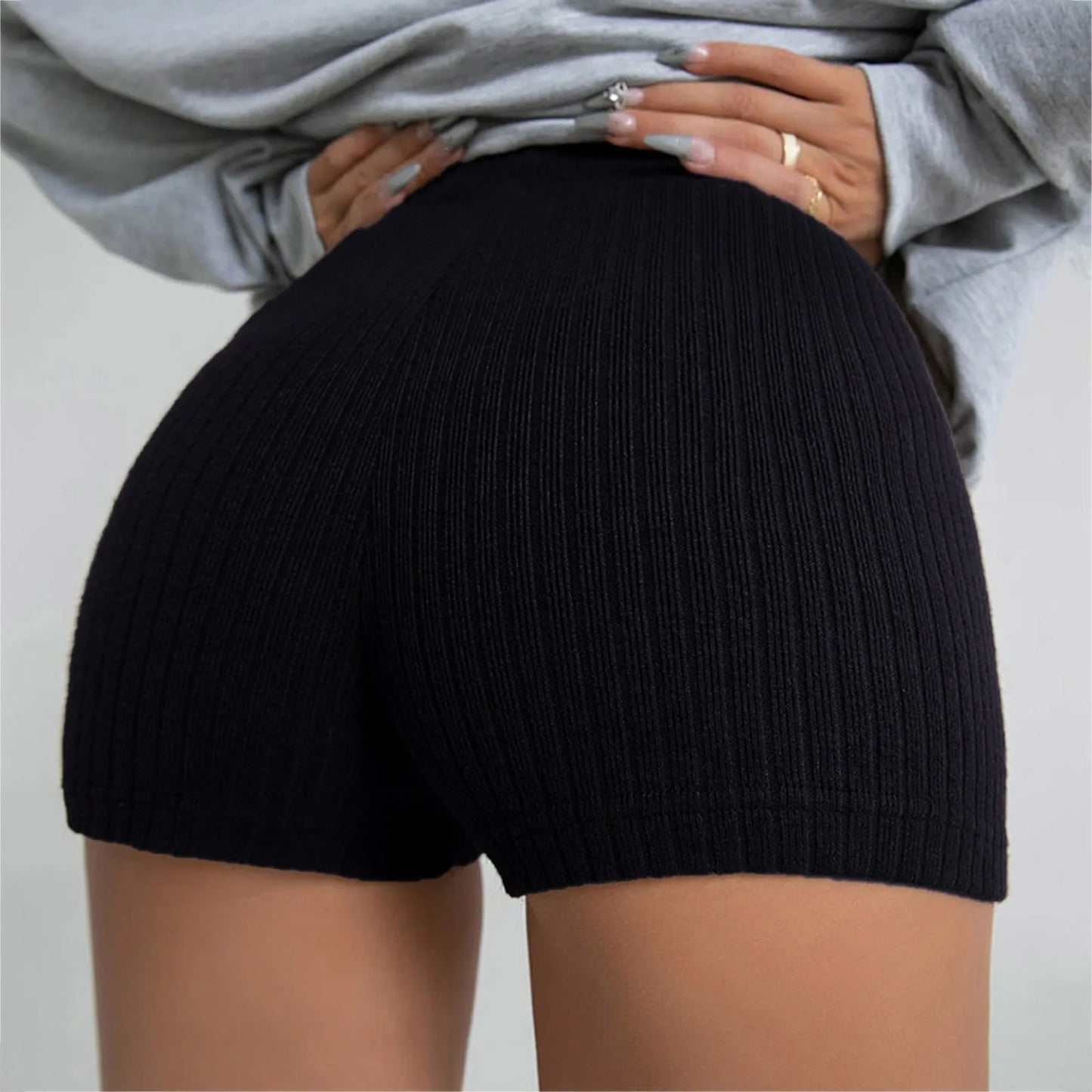 Women's Slim Fit Solid Color Hot Pants.