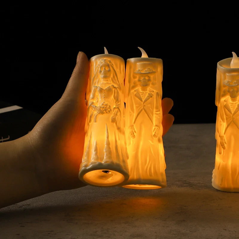 Halloween Party Bride Groom LED Candle.