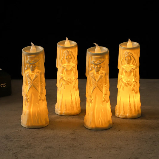 Halloween Party Bride Groom LED Candle.