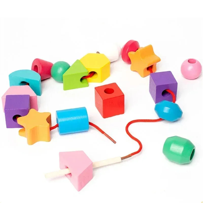Montessori Wooden Shape Game.