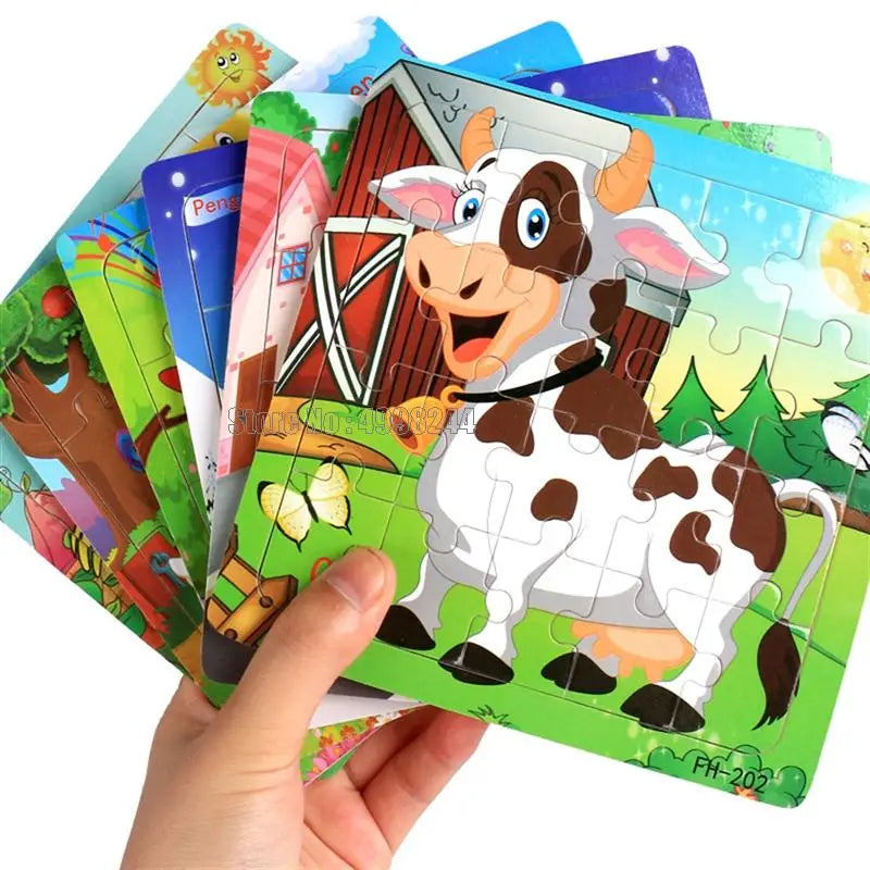 20pcs Wooden Educational Jigsaw Puzzle