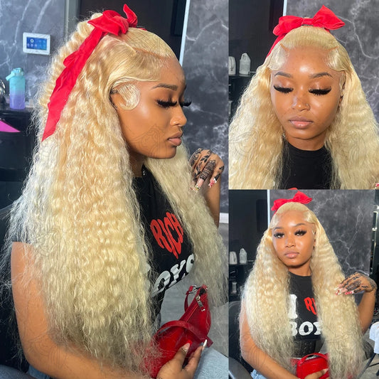 Honey Blonde HD Lace Frontal Wig.
