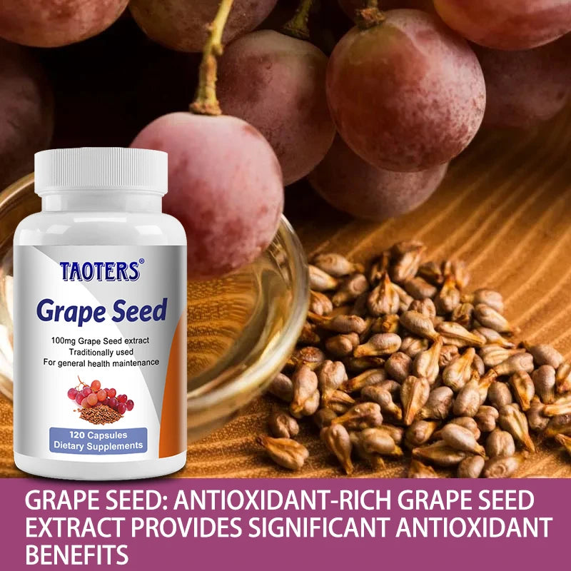 Grape Seed Capsules: Rich in Antioxidants To Support Skin Health