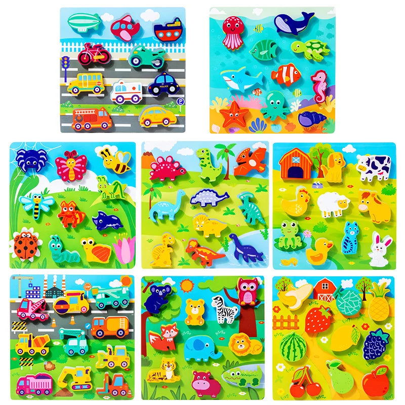 Children's 3D Puzzle Early Education.