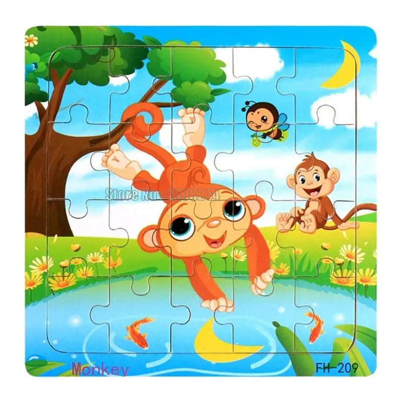20pcs Wooden Educational Jigsaw Puzzle