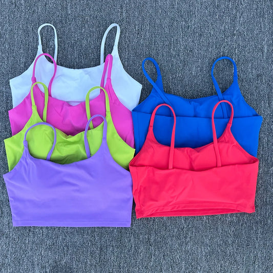 Women Breathable Sports Bra Absorb Sweat Shockproof Padded  ﻿