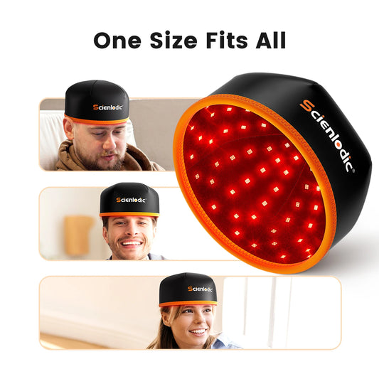 Red Light Therapy Hair Growth Scalp hat.