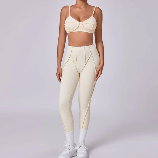 Seamless Yoga Sets High Waist Hip-lifting Leggings Sets for Women